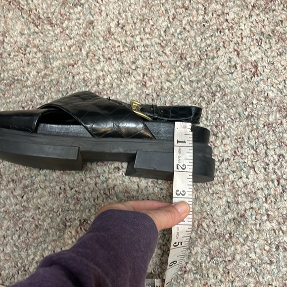 Ash Sue lug sole leather ankle strap sandals - Picture 9 of 9